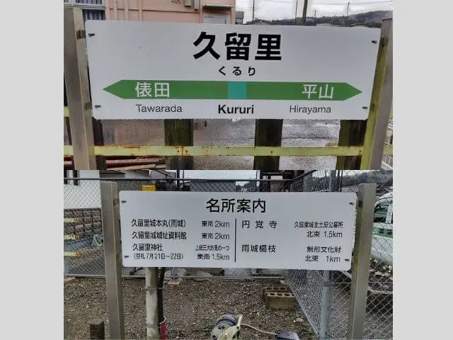 久留里駅のホームの様子の写真