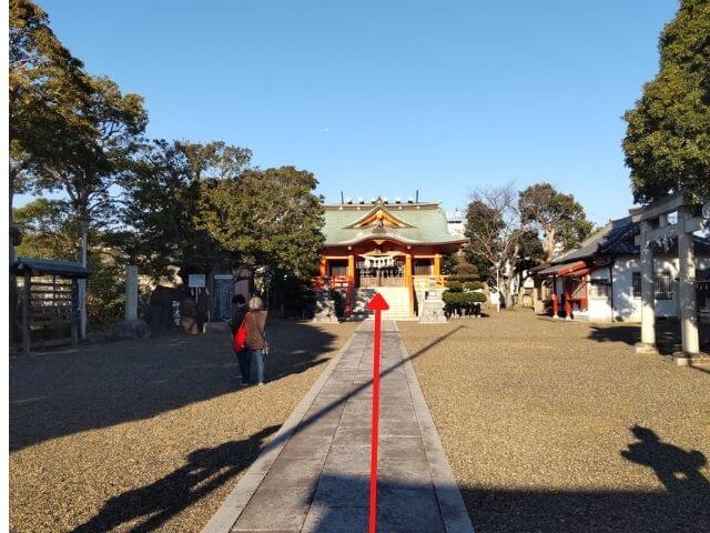 大宮神社の境内の写真